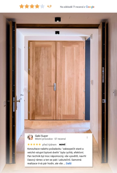 Bezpečnostní dveře s úctou k řemeslu
